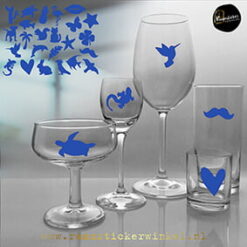 Glasmarkers Mix RSW blauw