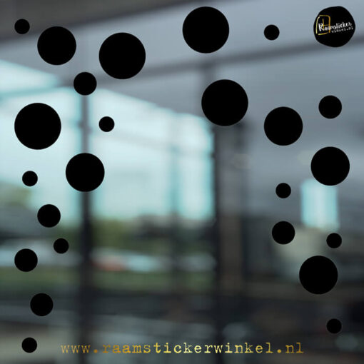 Raamsticker confetti rondjes a5 - Afbeelding 2