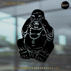 Raamsticker Buddha zien RSW