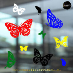 raamsticker vlinders mix color RSW