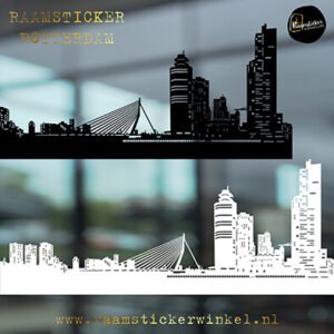 Raamsticker skyline Rotterdam