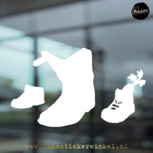 Raamsticker schoen zetten RSW