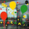 Raamsticker carnaval set XL RSW Rood Geel Groen