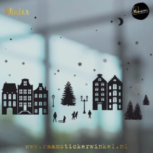 Raamsticker Feestdagen set 4 in 1 Winter