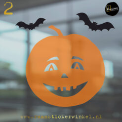 Raamsticker Pompoen 2 halloween RSW mix