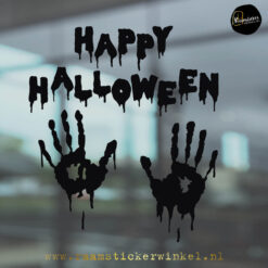 Raamsticker bloed handen Halloween RSW