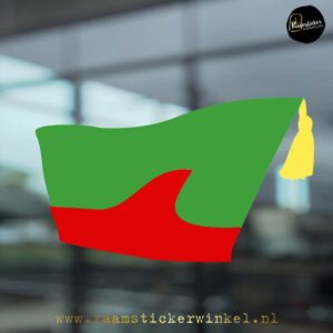 Adjudanten muts steek hoed groen rood geel RSW copyright ®raamstickerwinkel