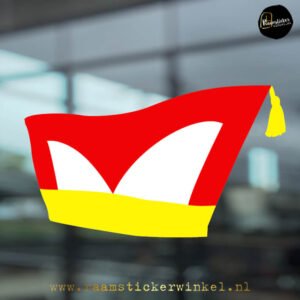 Adjudanten steek muts hoed rood wit geel RSW copyright ®raamstickerwinkel