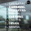 Carnaval letters raamsticker raamstickers