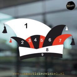 Prinsen Steek muts hoed KIES JE KLEUR RSW copyright ®raamstickerwinkel