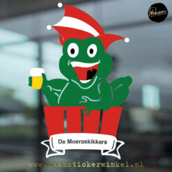 raamsticker Carnaval Moeraskikkers pin