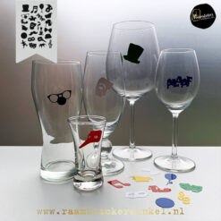 carnaval glasmarkers herbruikbaar