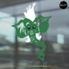 Raamsticker Carnaval logo of Pin Olifant Faanteland groen