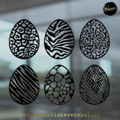 Raamsticker Pasen raamstickers paasei SKIN pasen zw RSW