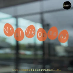 Raamsticker paasei rij Pasen ei TO RSW