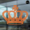 Koningsdag Kroon raamsticker oranje WK RSW