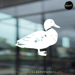 Raamsticker Eend wit