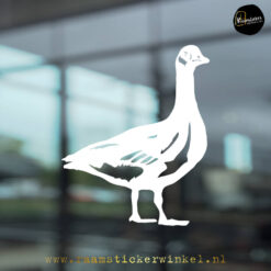 Raamsticker Gans wit
