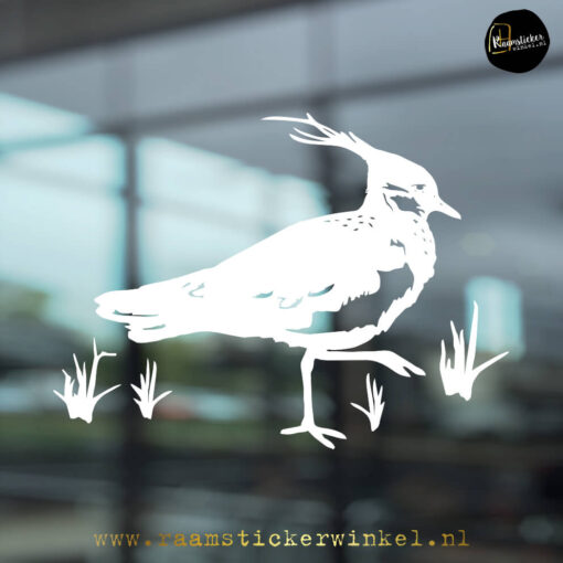 Raamsticker Kievit wit