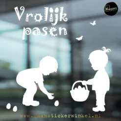 Raamsticker Pasen raamstickers eieren rapen zoeken wit copyright ®raamstickerwinkel Sign by: Hotvector