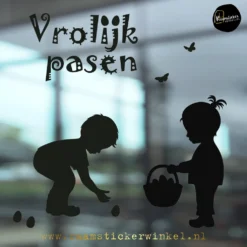 Raamsticker Pasen raamstickers eieren rapen zoeken zwart copyright ®raamstickerwinkel Sign by: Hotvector