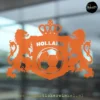 WK EK voetbal raamsticker wapen voetbal oranje copyright ®raamstickerwinkel