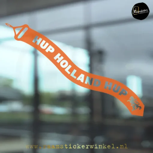 WK EK voetbal raamsticker wimpel hup holland hup oranje