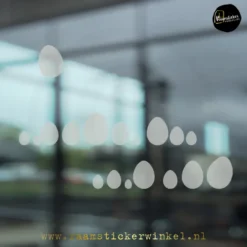 Raamsticker Pasen raamstickers paasei confetti edge copyright ®raamstickerwinkel