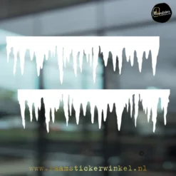 Raamsticker ijspegels