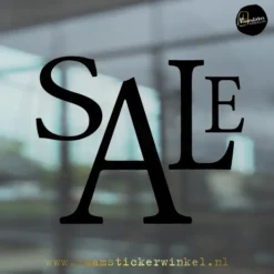 Raamsticker Etalage SALE Dansende letters