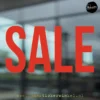 Raamsticker SALE Etalage rood